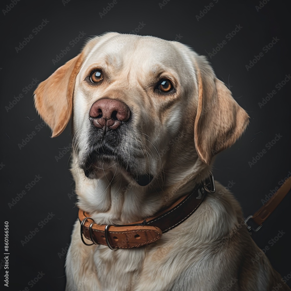 a dog with a dog collar looking at the camera a dog with a dog collar looking at the camera