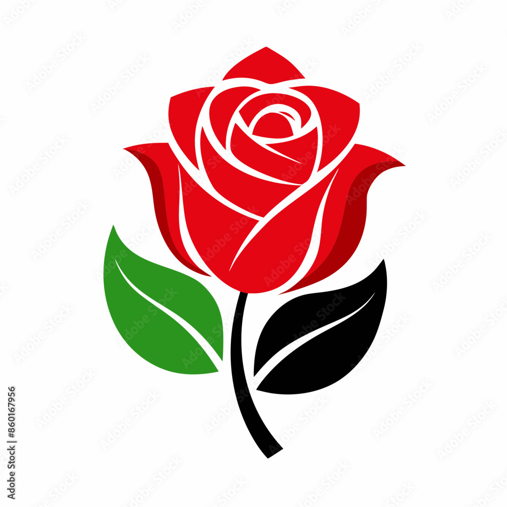 red rose isolated on white background red rose isolated on white background