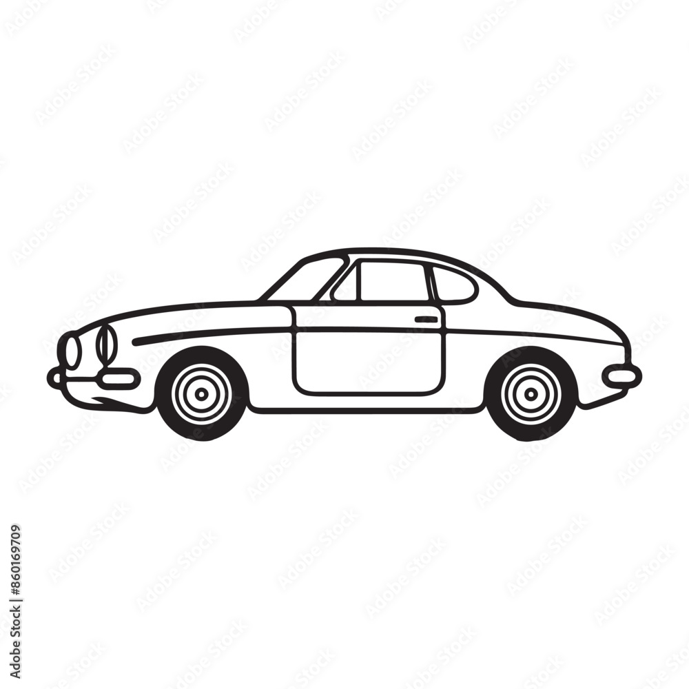 car single Line Icon Vector Design outline.
car single Line Icon Vector Design outline.