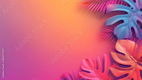 Wallpaper Mural Summer Sale Banner with Vibrant Tropical Theme
 Torontodigital.ca