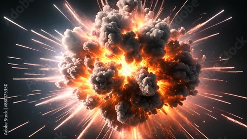 爆発. 大爆発_10. Explosion. Big Explosion. AI generated.