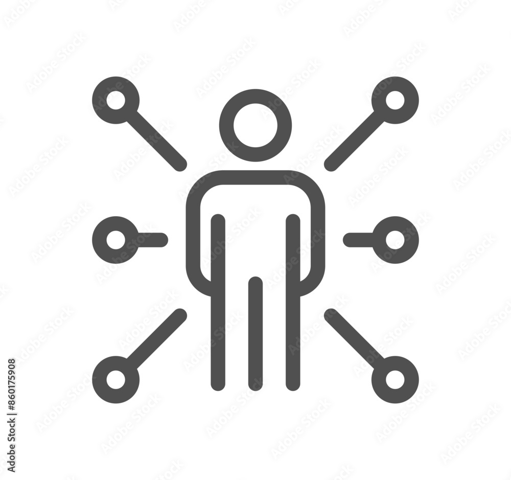 Core values related icon outline and linear vector.	
