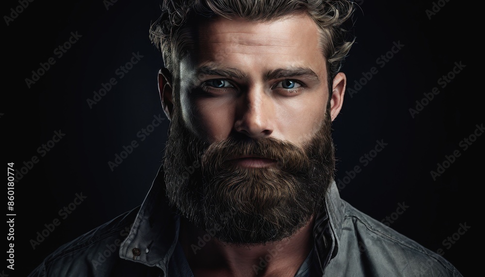 World Beard Day, a brutal man, a guy with a stylish beard. The bearded man World Beard Day, a brutal man, a guy with a stylish beard. The bearded man