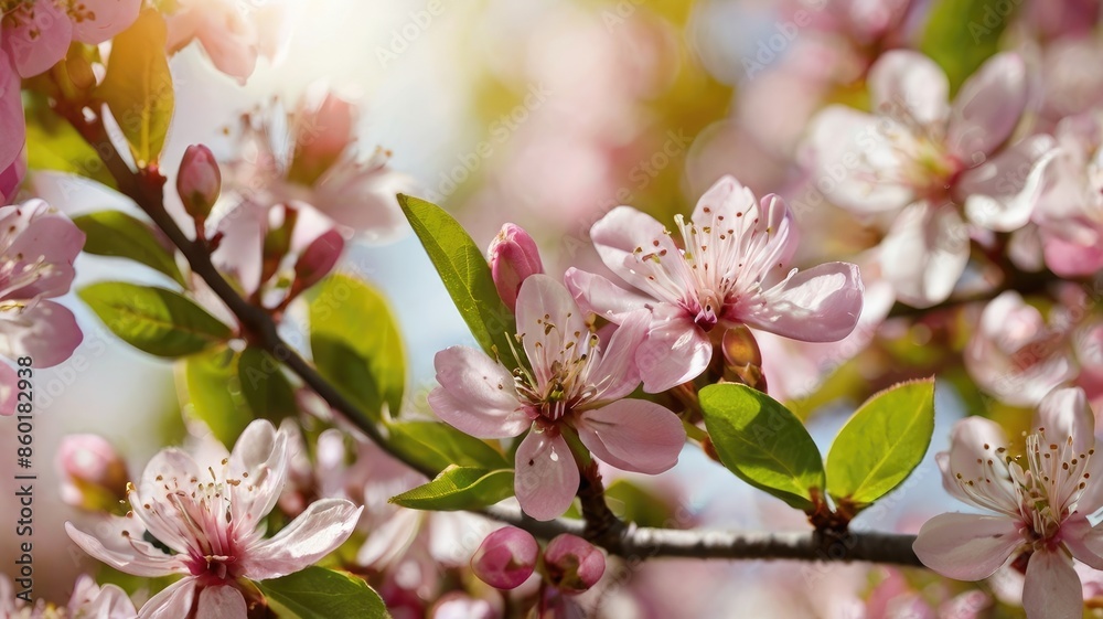 Floral Delight: Cherry Trees in Full Bloom Floral Delight: Cherry Trees in Full Bloom