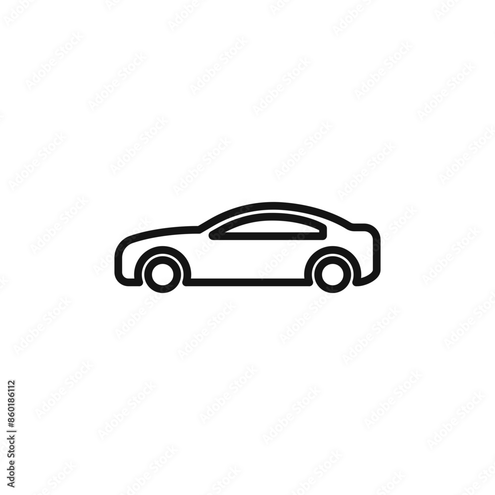 Automotive Car Side View Icon Ideal for Vehicle Design Automotive Car Side View Icon Ideal for Vehicle Design