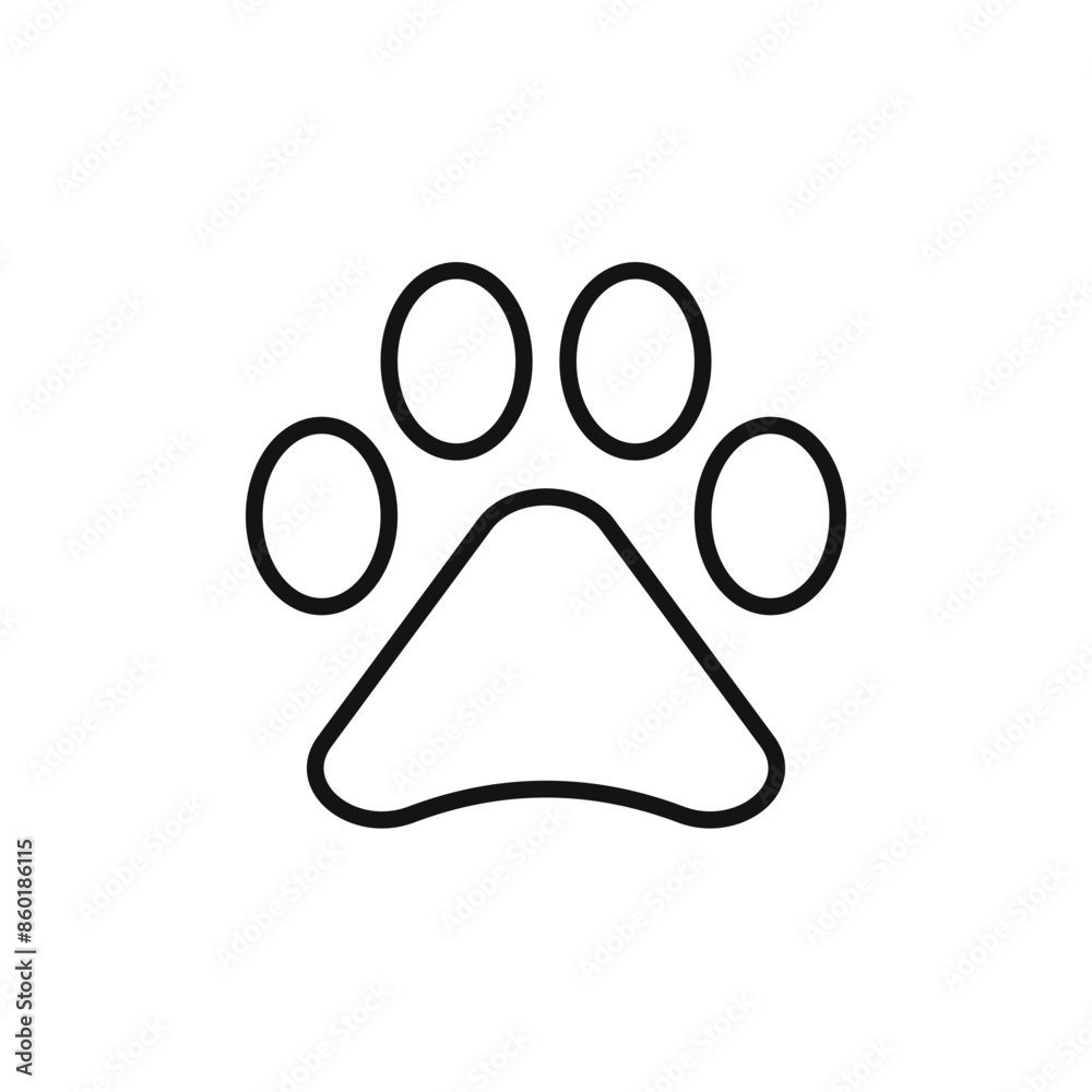 Animal Paw Icon Ideal for Pet Care and Veterinary Services Animal Paw Icon Ideal for Pet Care and Veterinary Services