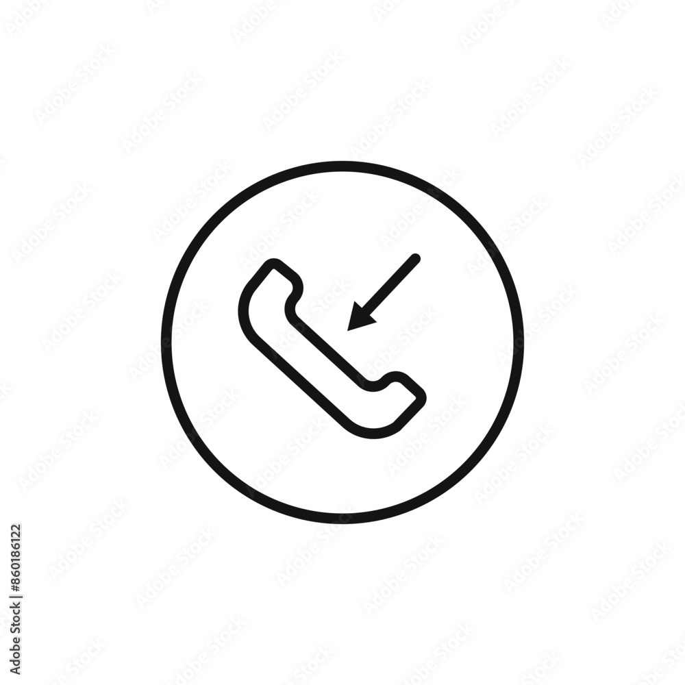 Telecommunication Incoming Call Icon Ideal for Customer Service Telecommunication Incoming Call Icon Ideal for Customer Service