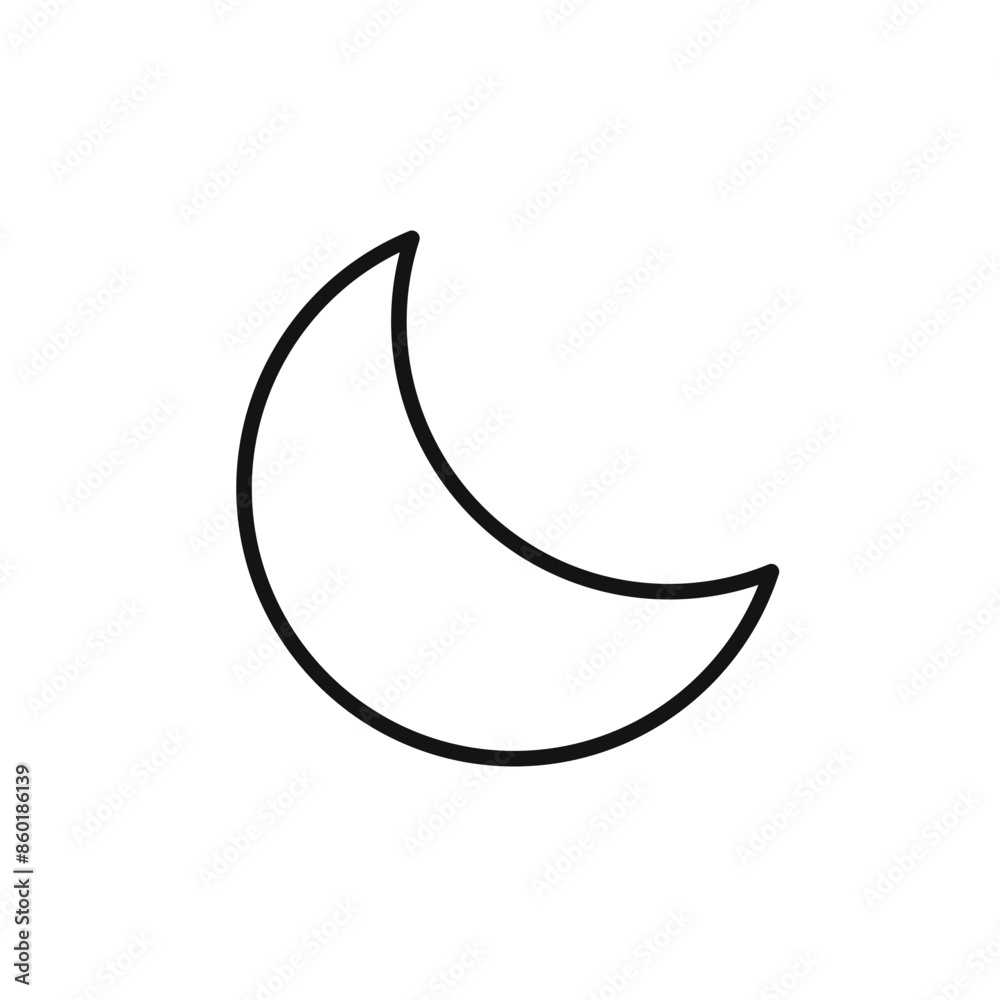 Night Sky Moon Icon Perfect for Astronomy and Sleep Themes Night Sky Moon Icon Perfect for Astronomy and Sleep Themes