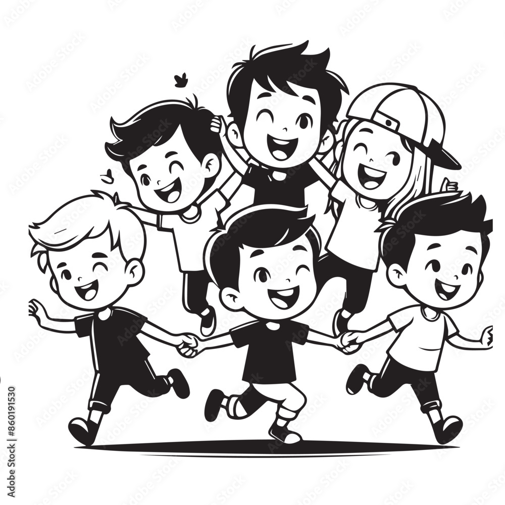 Silhouette Of Friendship day Silhouette Of Friendship day