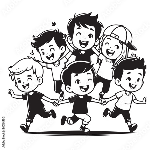 Silhouette Of Friendship day