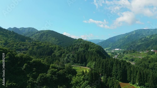 山間部の空撮