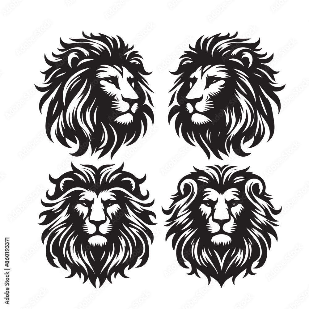 Obraz premium lion head tattoo