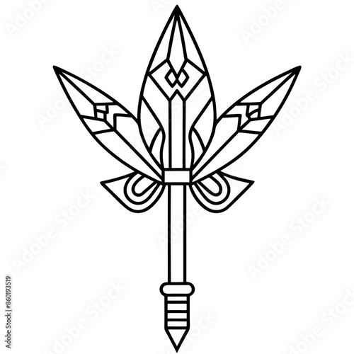 An assortment of calligraphic arrows
