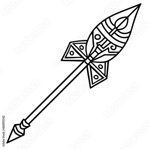 An assortment of calligraphic arrows
