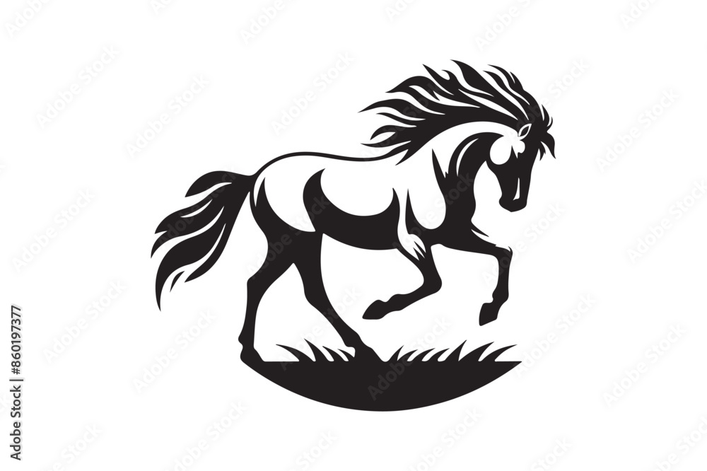 Fototapeta premium vector illustrations of racing jockeys.