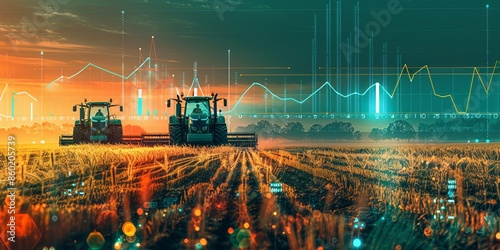 Futuristic Agriculture: Tractor Farming with Advanced Data Analytics and Technology photo