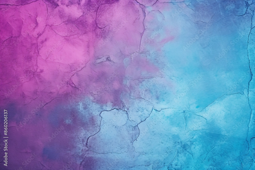 Bright purple and teal blue grunge concrete wall background Bright purple and teal blue grunge concrete wall background