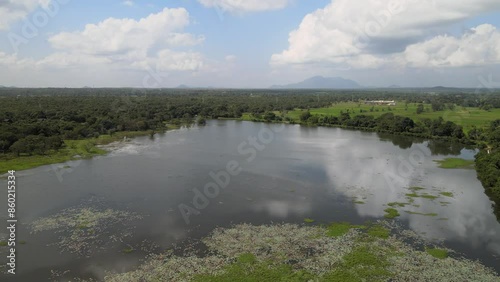 The aerial view of Sirigiya in Sri Lanka photo