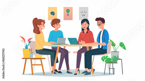 people working together