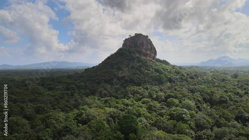 The aerial view of Sirigiya in Sri Lanka photo