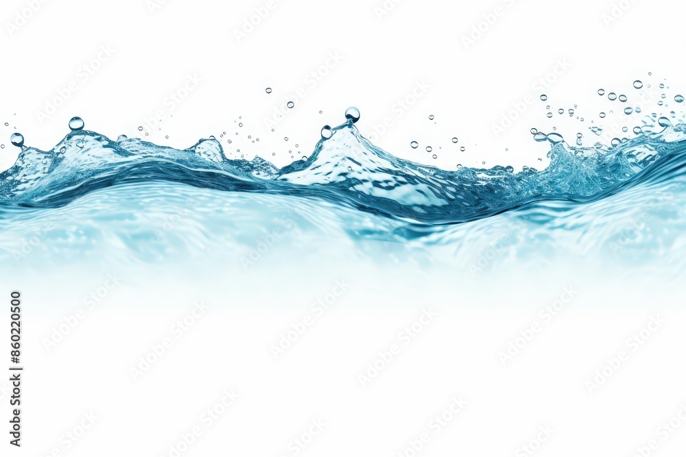 Water Splashing on White Background Water Splashing on White Background