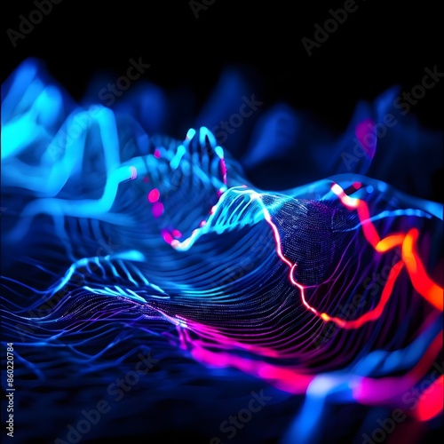 Colorful Electrophotography: Stunning Electrical Pulses in Darkness photo