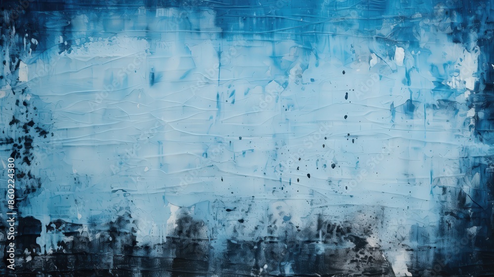 Fototapeta premium Abstract Blue and Grey Painting