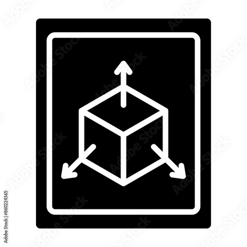 Three Dimensional Glyph Icon