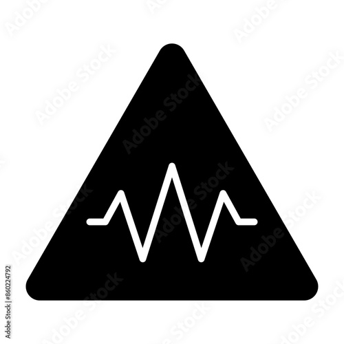 Seismology Glyph Icon
