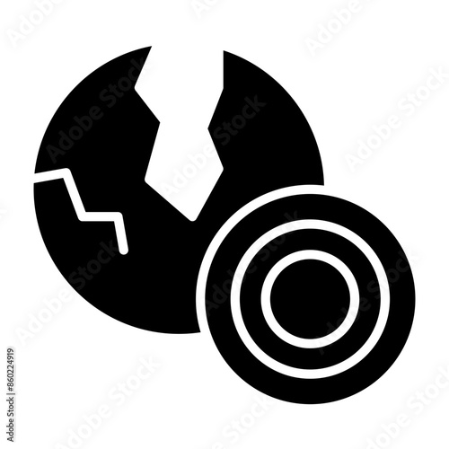 Epicenter Glyph Icon