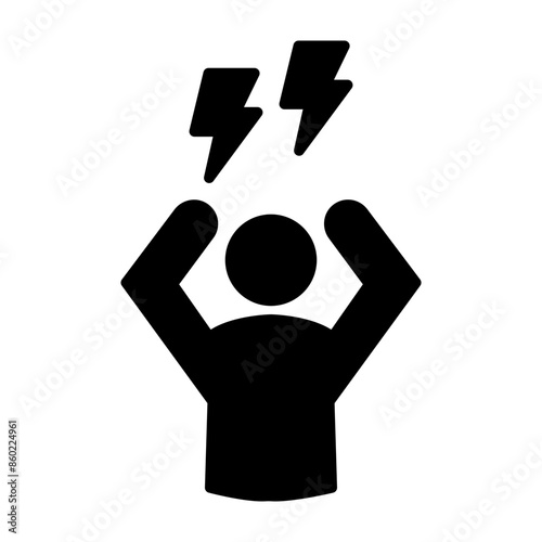 Panic Glyph Icon