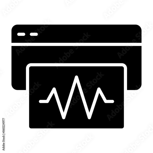 Seismograph Glyph Icon