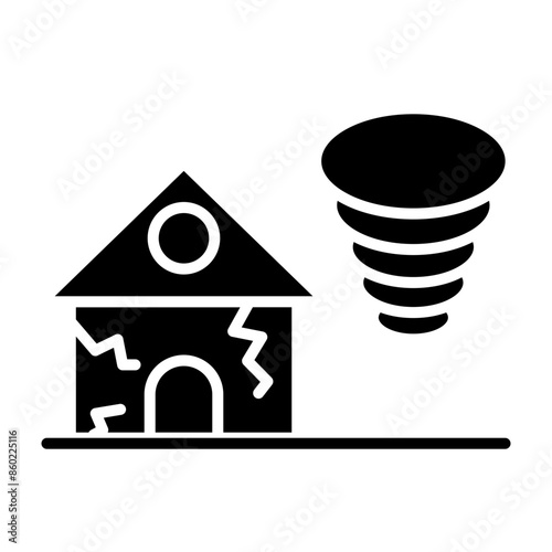 Twister Glyph Icon