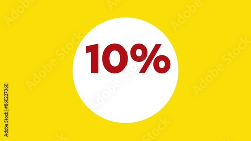 10% discount written on a white background is suitable as a banner