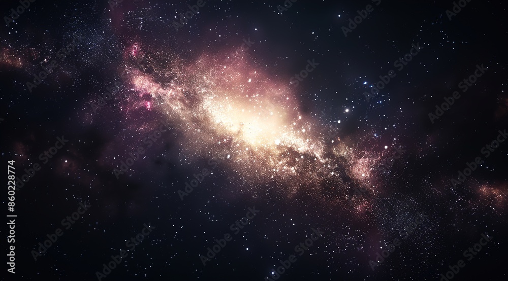 Naklejka premium stars and nebula