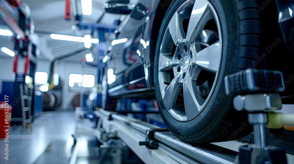 custom made wallpaper toronto digitalmodern car wheels alignment testing system - generative ai