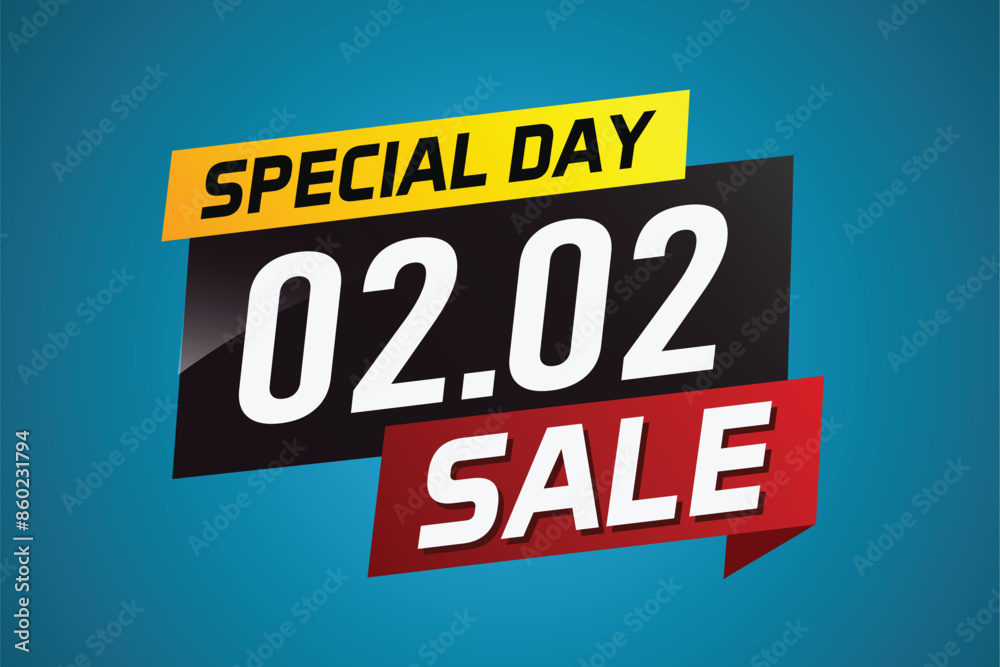 2.2 Special day sale word concept vector illustration with ribbon and 3d style for use landing page, template, ui, web, mobile app, poster, banner, flyer, background, gift card, coupon
2.2 Special day sale word concept vector illustration with ribbon and 3d style for use landing page, template, ui, web, mobile app, poster, banner, flyer, background, gift card, coupon