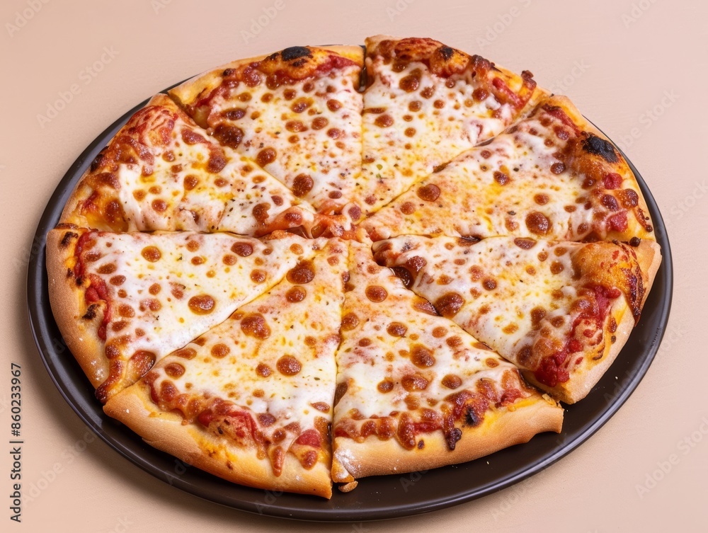 Delicious Pizza on a Plate Generative AI Delicious Pizza on a Plate Generative AI