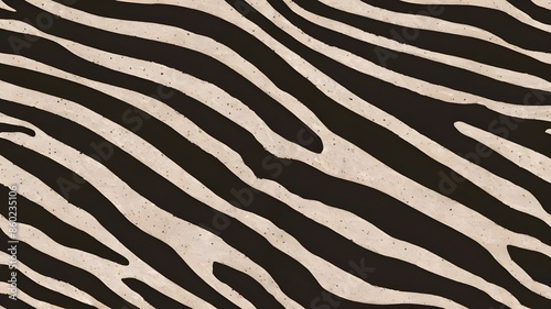 zebra stripes and a smooth, patterned zebra skin