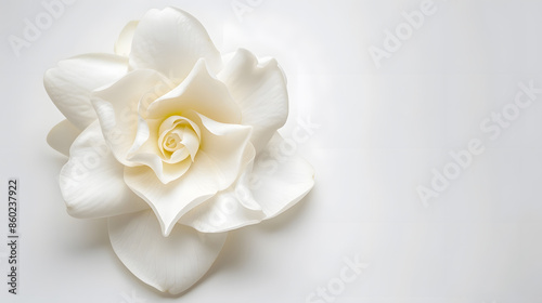 gardenia flower white background isolated : Generative AI #860237922