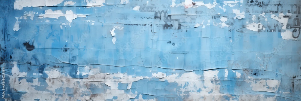 Peeling Blue Paint on a Wall Peeling Blue Paint on a Wall