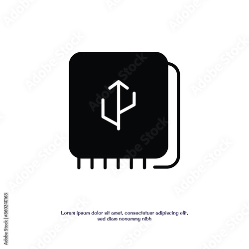 ssd solid icon vector design good for web or mobile app