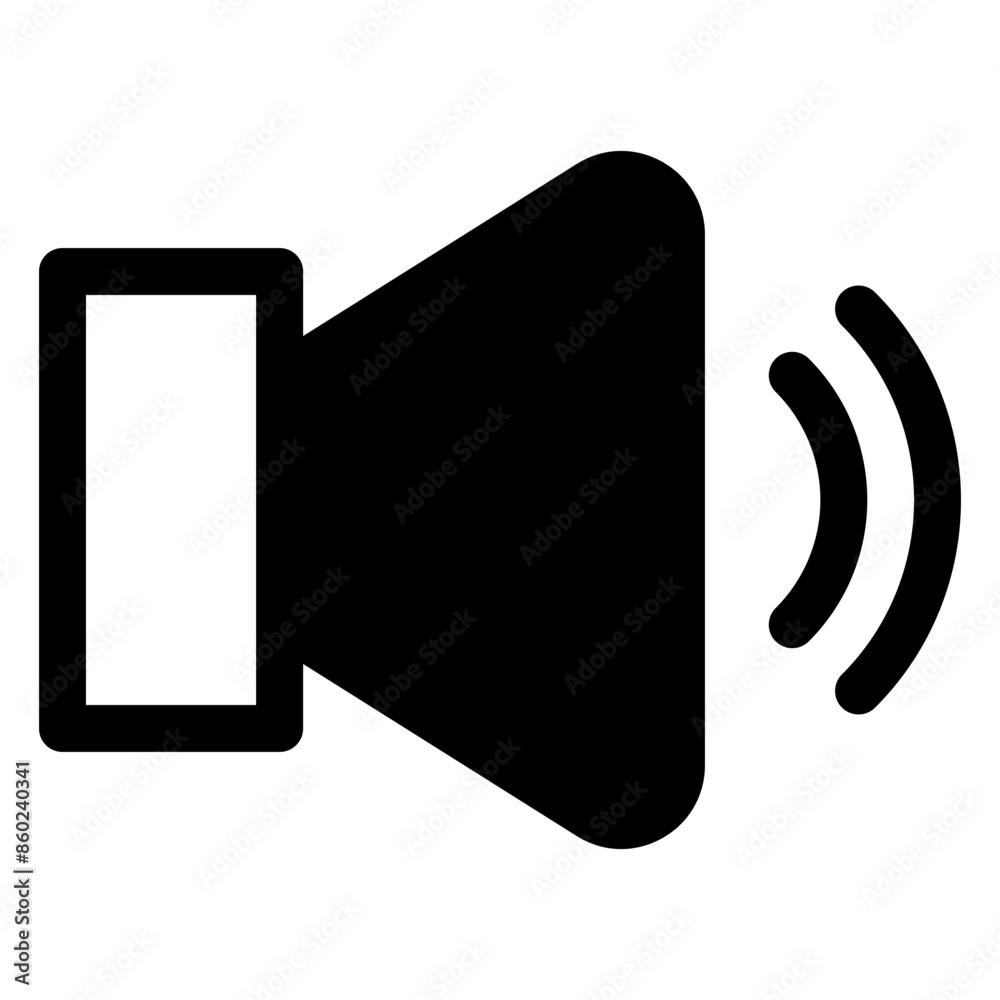sound glyph icon vector illustration isolated on white background sound glyph icon vector illustration isolated on white background