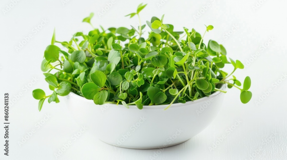 A refreshing watercress salad, adding a peppery kick to any meal A refreshing watercress salad, adding a peppery kick to any meal