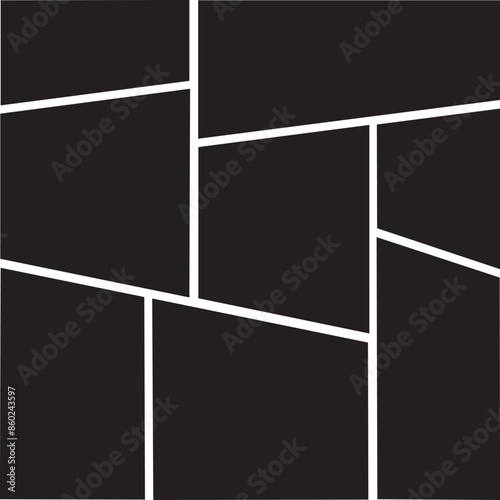 8 photo collage template. vector illustration, new collections