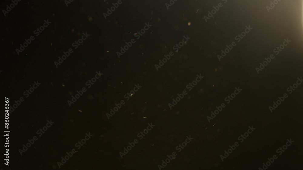 Fototapeta premium real dust particles floating in the air indoor with natural sun light