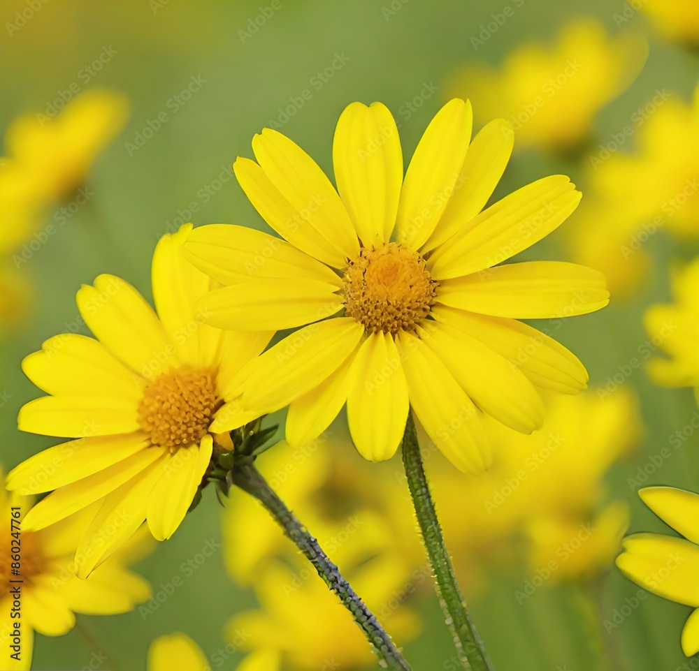 Obraz premium yellow flower, garden, summer, plant, flowers, macro, blossom, daisy, spring, bloom, beauty, petal, petals, close-up