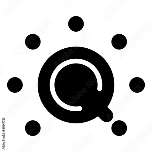 dial glyph  icon vector illustration isolated on white background