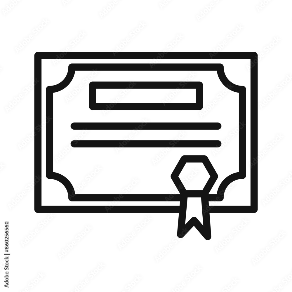 Diploma Certificate Icon Ideal for Graduation and Education Diploma Certificate Icon Ideal for Graduation and Education