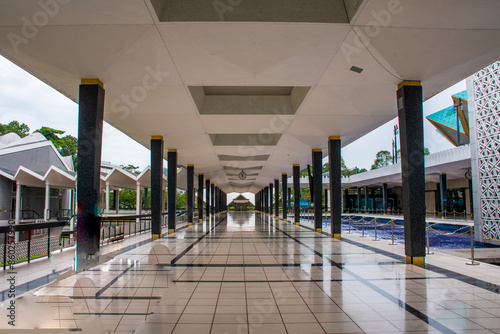 Photography Inside view of National Mosque of Malaysia at Kuala Lumpur